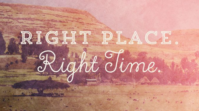 THE RIGHT PLACE AT THE RIGHT TIME – Ron McGatlin