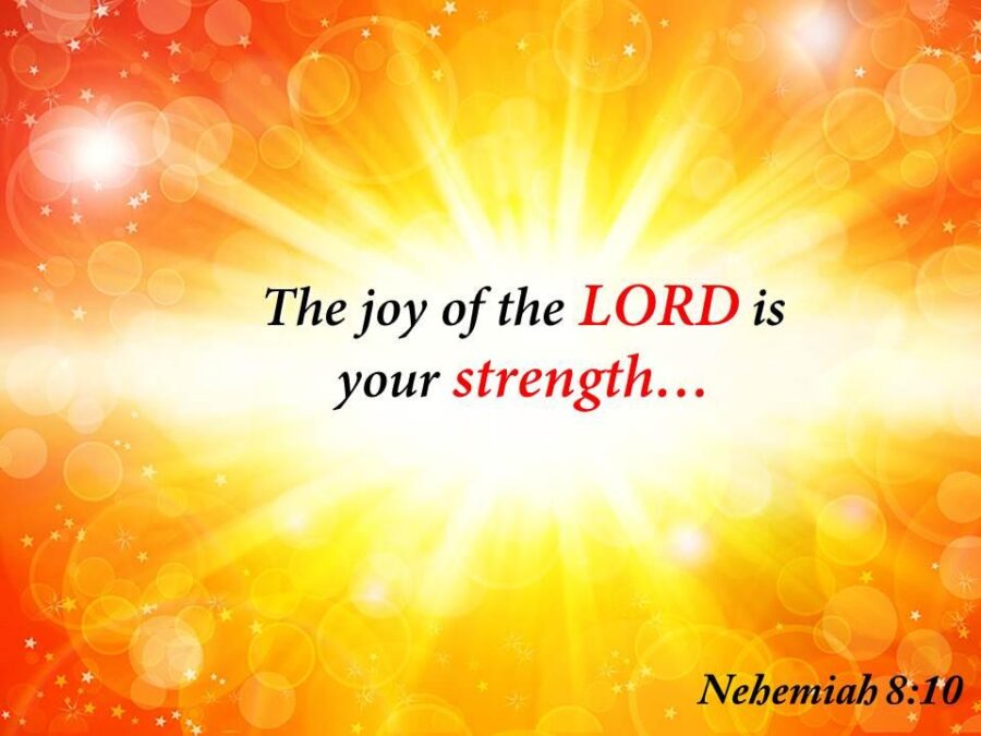 THE JOY OF THE LORD IS OUR STRENGTH – Ron McGatlin